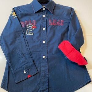 LA MARTINA Stretch cotton shirt for Boys. Size 4